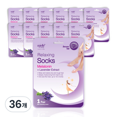 에피엘르 릴렉싱 멜라토닌 라벤더 발팩, 1개, 36개