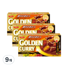 S&B 黃金咖哩 原味, 198g, 9個