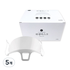 생활의정석 투명 위생마스크, 10매, 5개