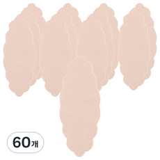 깔끔한 스킨색 겨드랑이 땀 흡수 패드 겨땀 패치 TYPE 02 밝은 피부, 60개