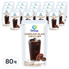 온컵 아메리카노 블랙, 80개, 230ml
