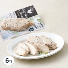 참프레 동물복지 인증 닭가슴살 수비드 블랙페퍼, 115g, 6개, 1개입