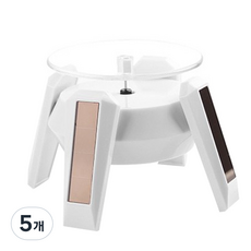 太陽能電池兩用太空船旋轉盤, 5個, 白色