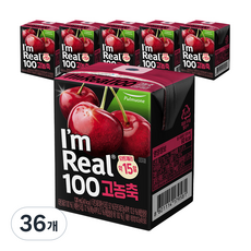 아임리얼 100 고농축 타트체리, 120ml, 36개