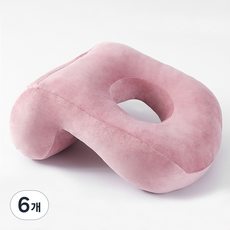 MINIPLE 午睡牽引枕, 蜜桃粉, 6個