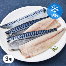고등어청년 순살 고등어 필렛 (냉동), 3개, 1kg(쪽 당 130g 내외)