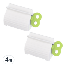 Starium 經濟型牙膏擠壓器, 4個, 綠色