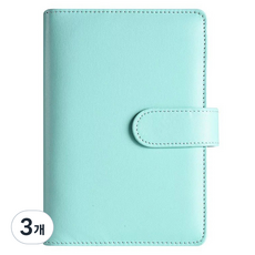 마다꾸미 현금 챌린지 다이어리 A6 바인더 6공, 민트, 3개