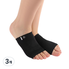 간지앳홈 발바닥 발아치 풋 패드 02 블랙, 2개입, 3개