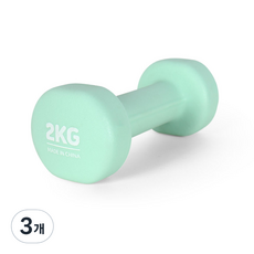 에르고기어 네오프렌 아령, 2kg, 3개