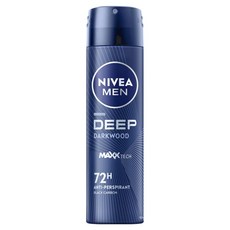 NIVEA 妮維雅 男士止汗爽身噴霧 深極炭系列 清新魅力, 150ml, 1瓶