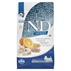 Farmina 法米納 OD3 天然海洋系列 全齡犬 小顆粒 乾飼料, 1袋, 2500g, OD3 低穀鱈魚甜橙