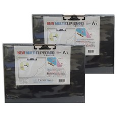 Dream World 新型多功能橫式A3文件板, 混合色, 2個