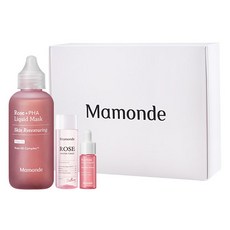 Mamonde 玫瑰PHA液體面膜 80ml+玫瑰化妝水 25ml+玫瑰水漾亮澤安瓶 12ml, 1組