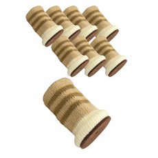 針織椅腳套 棕色線條 4入, 2個