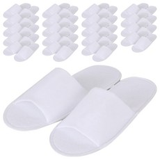 DAYOFF 毛巾布室內拖鞋B, 白色, 20組