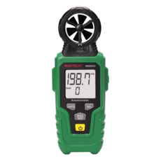 MASTECH 邁世 數位風速計 MS6652C，風速測量/風力等級，溫度測量/風量測量，LCD顯示器/最大顯示9999，自動關機/背光, 1個