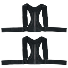 A-ZEAL 龍骨支撐背部抬頭挺胸美姿帶 SP2021 黑色, 2個