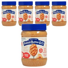 피넛버터앤코 땅콩버터잼 크런치 타임, 454g, 5개