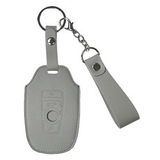 오시에나 자동차 가죽 스마트 차키케이스 스프링 키홀더, 그레이, BMW-B타입