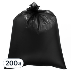 Life smile 垃圾分類平板塑膠袋 黑色, 200個, 30L