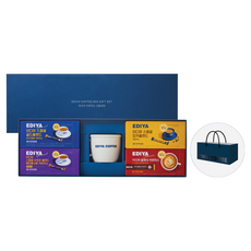 EDIYA COFFEE 即溶咖啡禮盒, 即溶咖啡4種 + 馬克杯 + 提袋, 1套