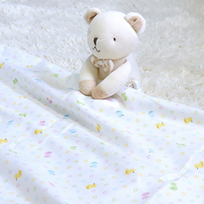 Juyoung Textile Ozmam 夏季棉毯 110*110cm, 小雞款