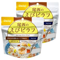 Onisi 尾西 沖泡即食飯 蝦仁風味, 100g, 2包