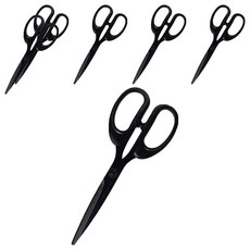 아이비스 대형 티타늄 가위, 블랙, 6개