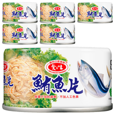 愛之味 鮪魚片, 185g, 6罐