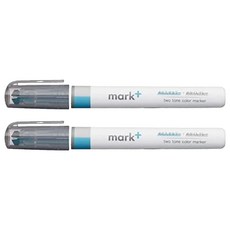 KOKUYO Mark+ 獨角仙灰色系螢光筆 3999, 綠色 + 灰色, 2支