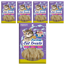 A star 貓專用無鹽無調味原味鱈魚香絲, 5個, 80g, 鱈魚