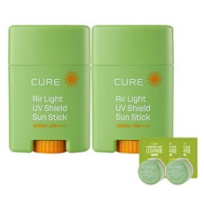 KIMJEONGMOON-ALOE Cure Air-light UV 防護防曬棒 SPF50+ PA++++, 20g, 2個