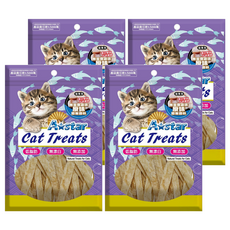 A star 貓專用無鹽無調味原味鱈魚香絲, 4個, 80g, 鱈魚