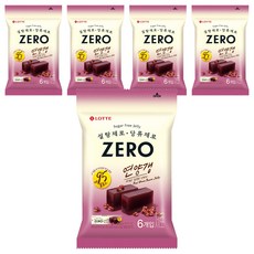 LOTTE 樂天 ZERO 紅豆羊羹 50g x 6入, 5個, 300g