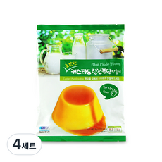 製作密陽瓊脂藍女僕超級簡單的蛋奶凍瓊脂布丁, 蛋奶糊 4p + 焦糖醬 4p, 4組