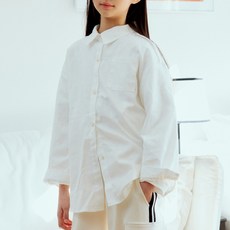 女童 SM2 學校長版襯衫