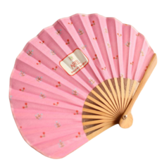 卡曼東方折疊紙扇, 粉色, 1個