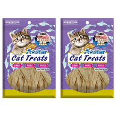 A star 貓專用無鹽無調味原味鱈魚香絲, 2個, 80g, 鱈魚