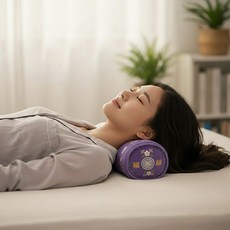 베고자니 피그먼트 경추 목 베개 소, 보라, 1개