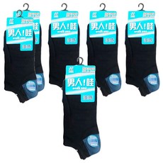 YABY 芽比 加大涼感船型襪 6雙組 男士襪