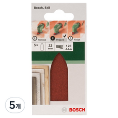 보쉬 샌딩 핑거 페이퍼 P120 5p 2609256A39, 5개