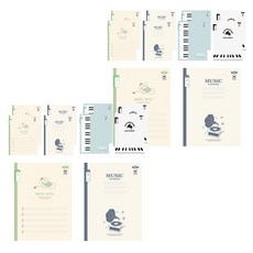 PENPIA 800 3-6年級音樂國小筆記本, 20個, 隨機出貨
