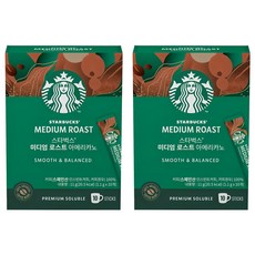 STARBUCKS 星巴克 中度烘焙美式即溶咖啡粉, 1.1g, 10條, 2盒