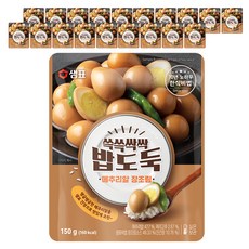 샘표 쓱쓱싹싹 밥도둑 메추리알장조림, 150g, 20개