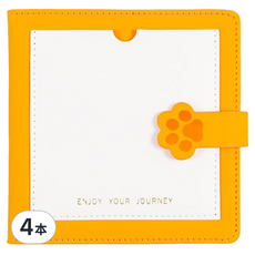 蕉蕉購物 貓爪空白蓋章本, 黃色, 4本