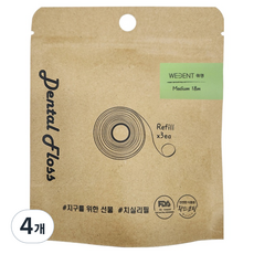 위덴 치실 중간실 리필, 3개입, 4개