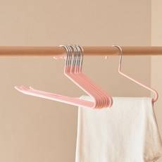 진심감성 논슬립 바지걸이, 베이비핑크, 10개