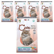 캐츠랑 전연령 고양이 건식사료, 닭+참치, 3kg, 5개 닭+참치, 3kg, 5개