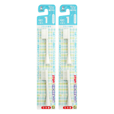minimum 替換牙刷頭 平植毛軟毛刷, BRT-1T, 2組